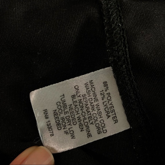 Soft Pleated Hem Black Tennis Skirt / Skort - Picture 4 of 8